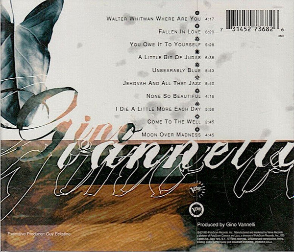 Gino Vannelli : Yonder Tree (CD, Album)