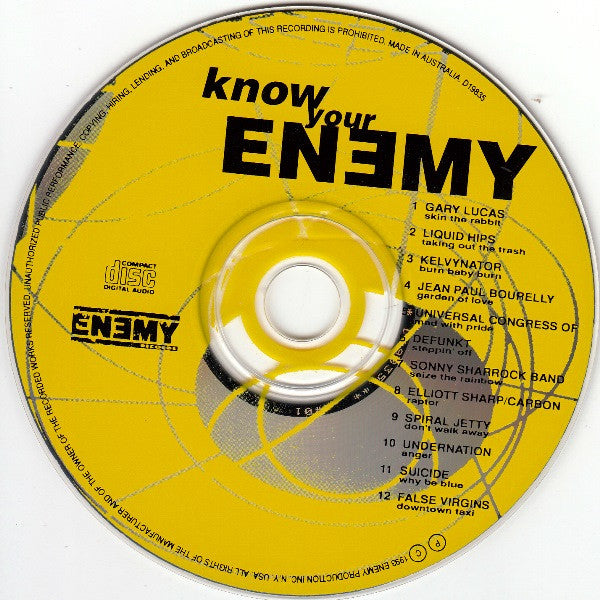 Various : Know Your Enemy (CD, Comp)