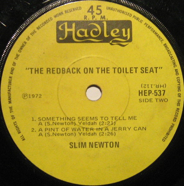 Slim Newton : The Redback On The Toilet Seat (7", EP, Fli)