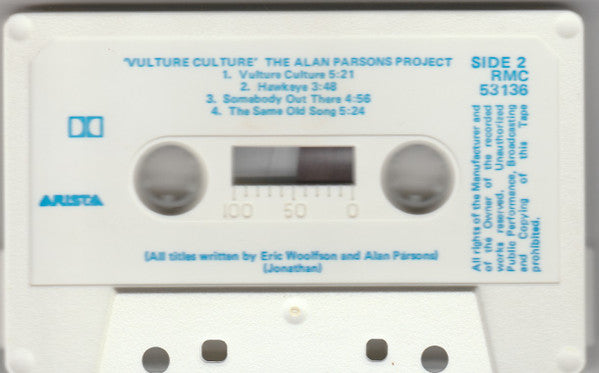 The Alan Parsons Project : Vulture Culture (Cass, Album)