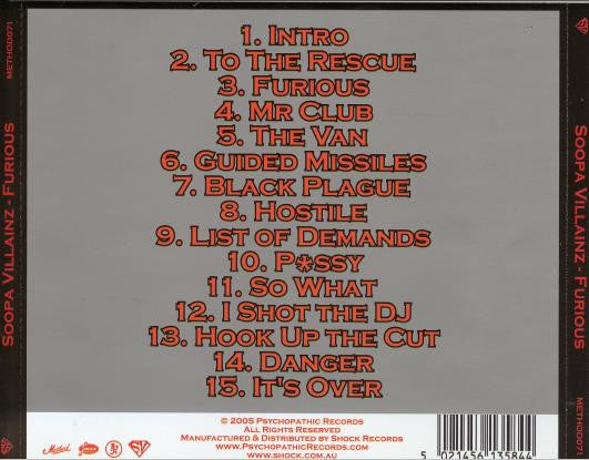 Soopa Villainz : Furious (CD, Album)