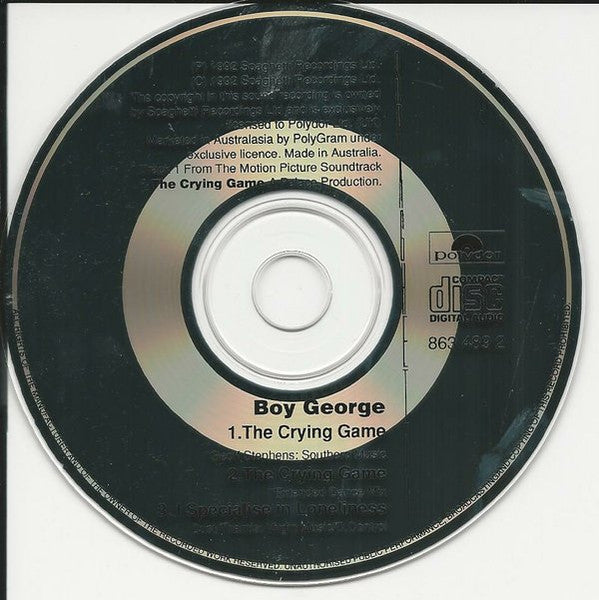 Boy George : The Crying Game (CD, Maxi, Car)