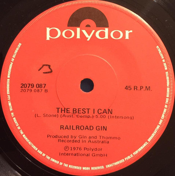 Railroad Gin : Journeys End (7", Single)