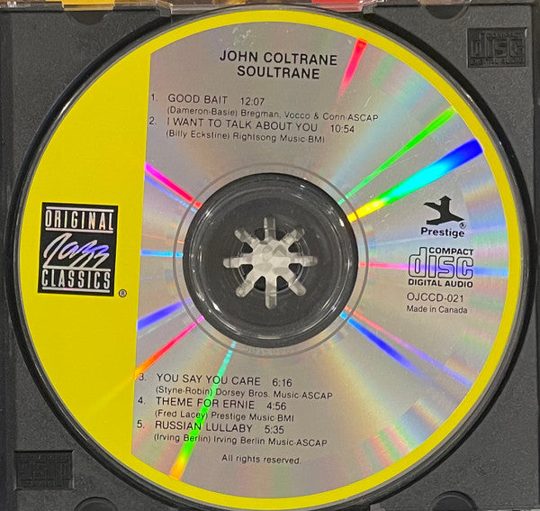 John Coltrane : Soultrane (CD, Album, RE, RM)