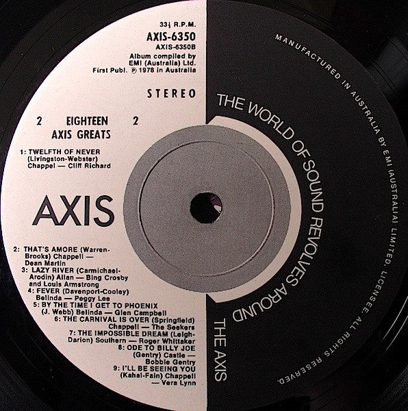 Various : 18 Axis Greats (LP, Comp)