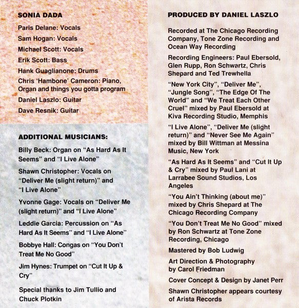 Sonia Dada : Sonia Dada (CD, Album)