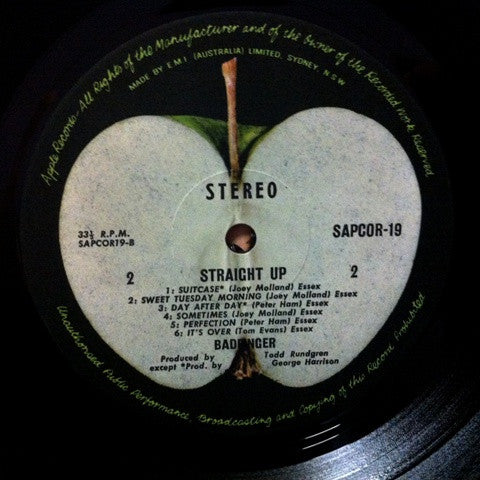 Badfinger : Straight Up (LP, Album)