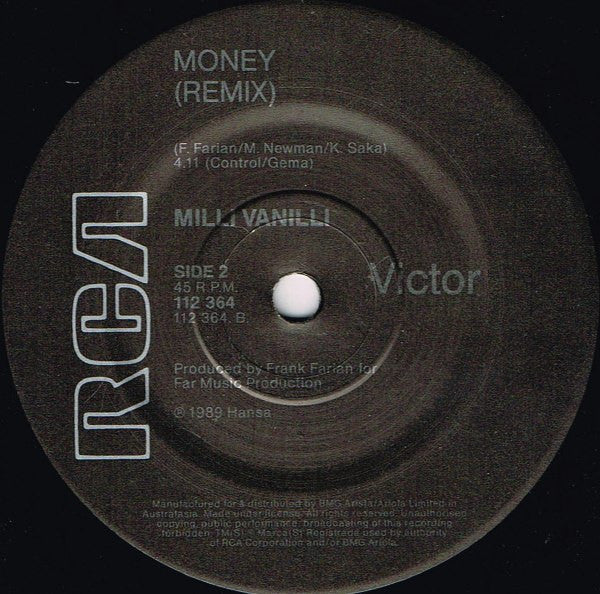 Milli Vanilli : Blame It On The Rain (7", Single)