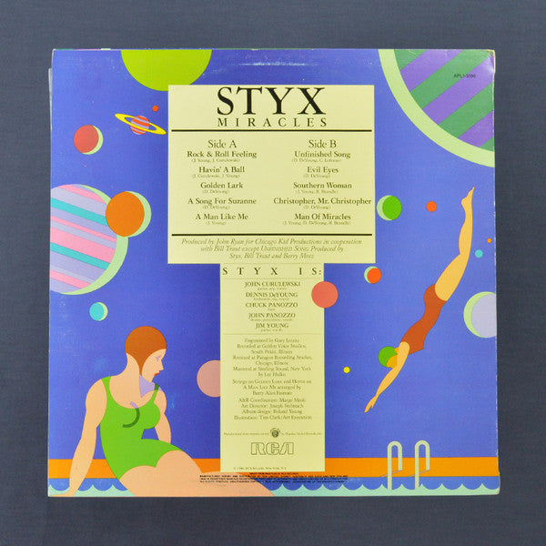 Styx : Man Of Miracles (LP, Album, RE)