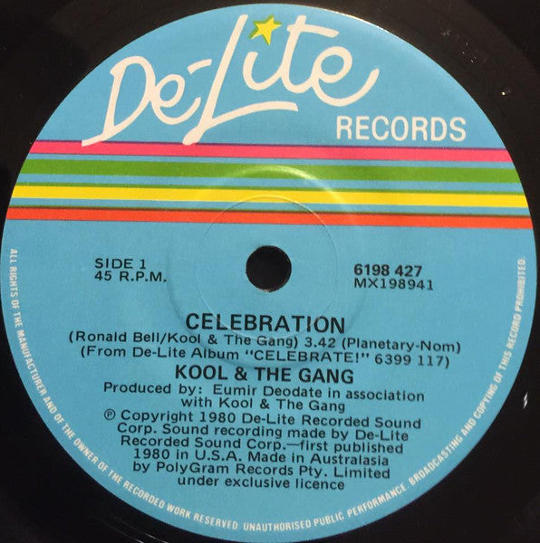 Kool & The Gang : Celebration (7", Single)