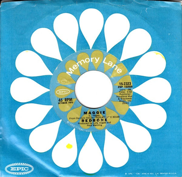 Redbone : Maggie / The Witch Queen Of New Orleans (7", RE)