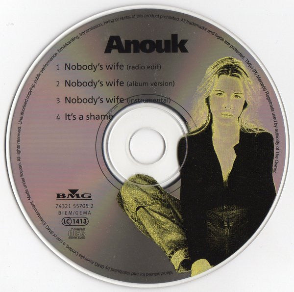 Anouk : Nobody's Wife (CD, Single)