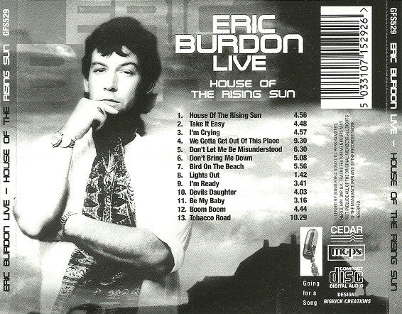 Eric Burdon : Live - House Of The Rising Sun (CD, Album)