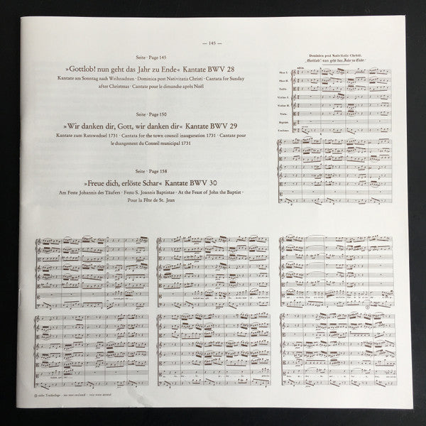 Bach* : Kantatenwerk · Complete Cantatas | BWV 28-30 | 8 (2xLP + Box)