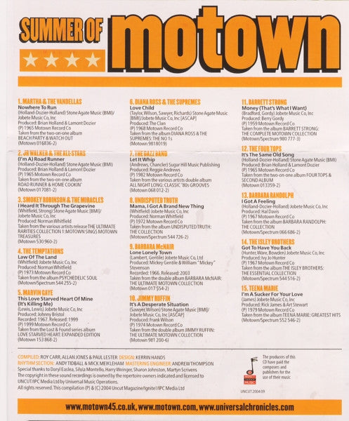 Various : Summer Of Motown (CD, Comp)