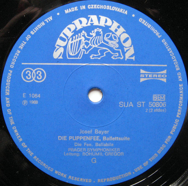 Josef Bayer, The Prague Symphony Orchestra, Bohumil Gregor : The Fairy Doll (LP, Album, RE)