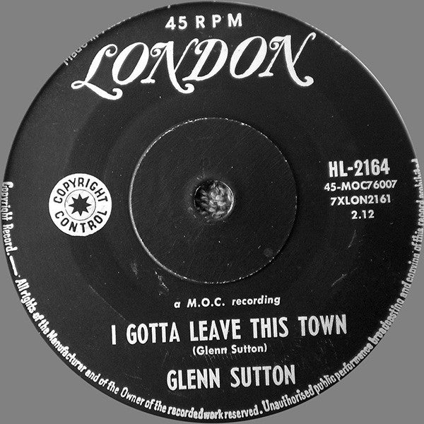 Murry Kellum / Glenn Sutton : Long, Tall Texan / I Gotta Leave This Town (7", Single)