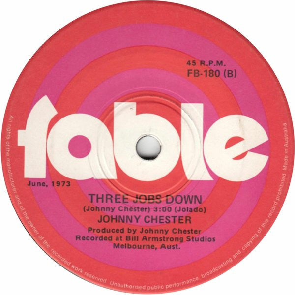 Johnny Chester : The World's Greatest Mum (7", Single)
