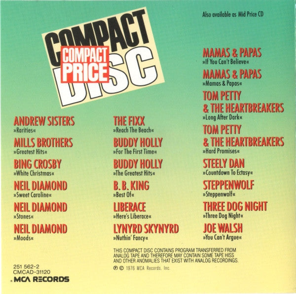 Joe Walsh : You Can't Argue With A Sick Mind (CD, Album)