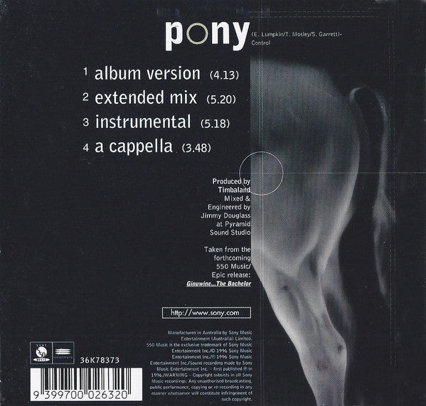 Ginuwine : Pony (CD, Maxi, Car)