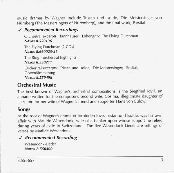 Richard Wagner : The Best Of Wagner (CD, Comp)