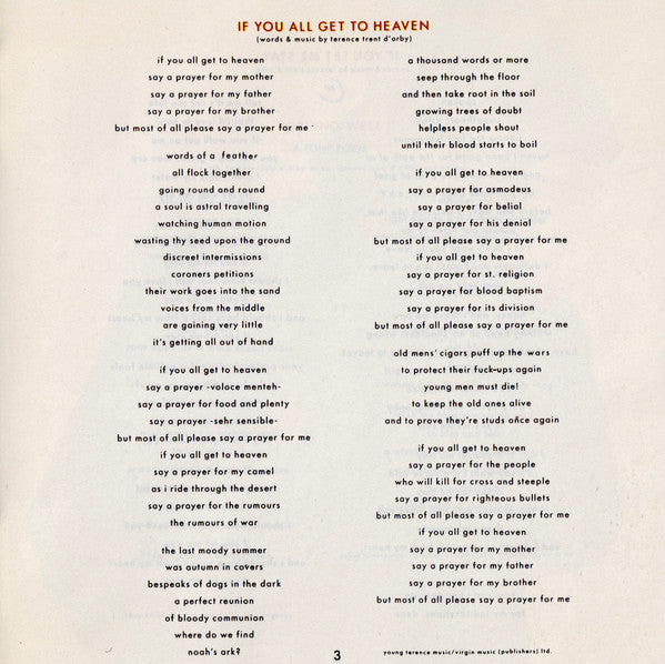 Terence Trent D'Arby : Introducing The Hardline According To Terence Trent D'Arby (CD, Album)