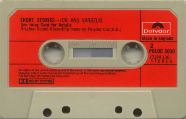 Jon & Vangelis : Short Stories (Cass, Album, RE)