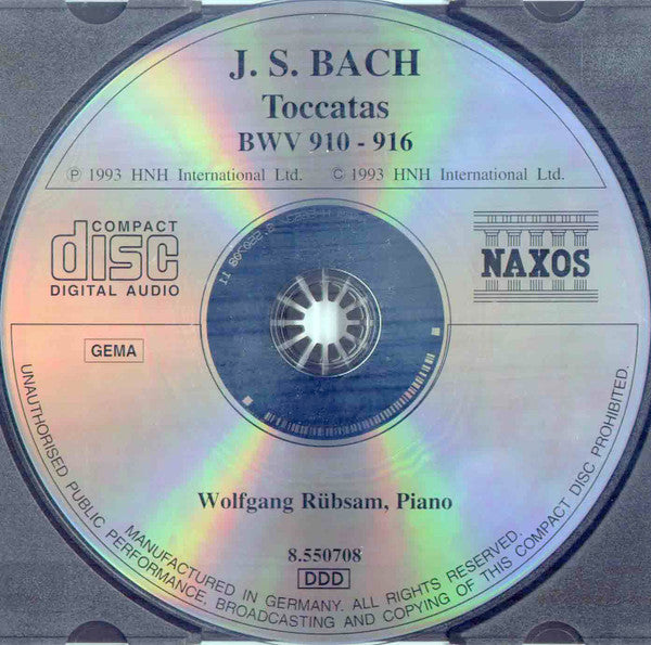 J.S. Bach*, Wolfgang Rübsam (2) : Toccatas (CD, Album)