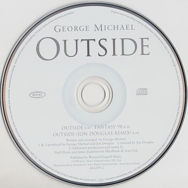 George Michael : Outside (CD, Single)