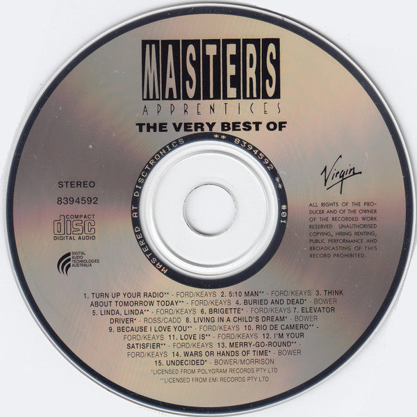 Masters Apprentices* : The Very Best Of Masters Apprentices (CD, Comp, RE)