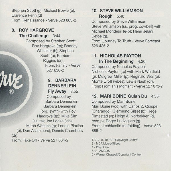 Various : Verve - The Next Generation (CD, Comp, Promo)