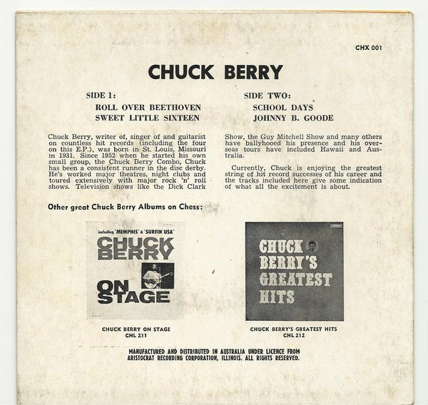 Chuck Berry : Chuck Berry (7", EP, RP)