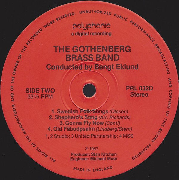 The Gothenburg Brass Band : The Gothenburg Brass Band (LP)