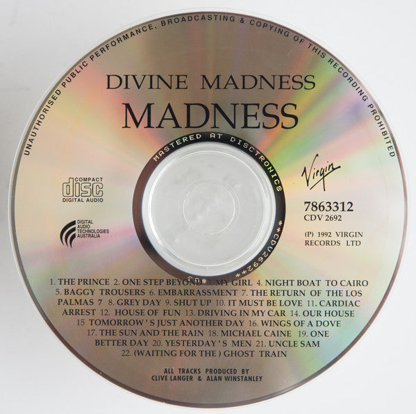 Madness : Divine Madness (CD, Comp, RE)