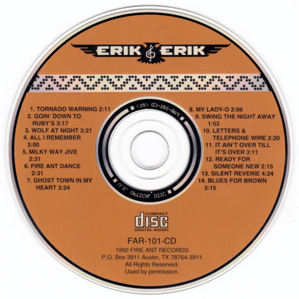 Erik Moll*, Erik Hokkanen : Erik & Erik (CD, Album)