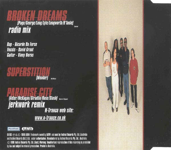 N-Trance : Broken Dreams (CD, Single)