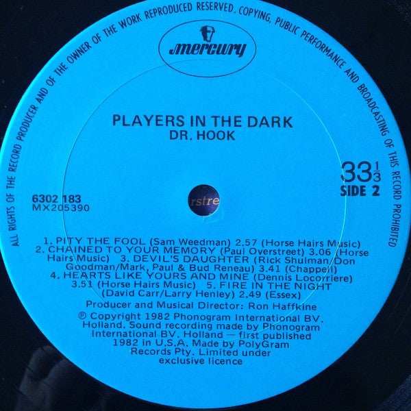 Dr. Hook : Players In The Dark (LP, Album)
