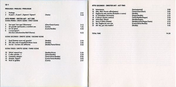 Ruggiero Leoncavallo / Pietro Mascagni : I Pagliacci / Cavalleria Rusticana (2xCD, RE, Spe)