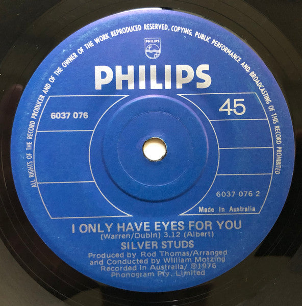Silver Studs : Happy Days (7", Single)