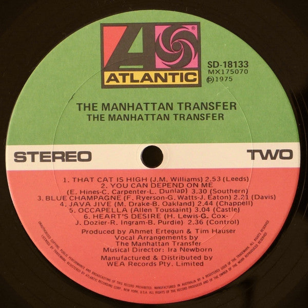 The Manhattan Transfer : The Manhattan Transfer (LP, Album)