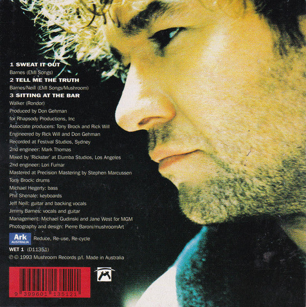 Jimmy Barnes : Sweat It Out (CD, Single, Car)