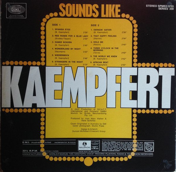 The International Studio Orchestra : Sounds Like Kaempfert (LP)