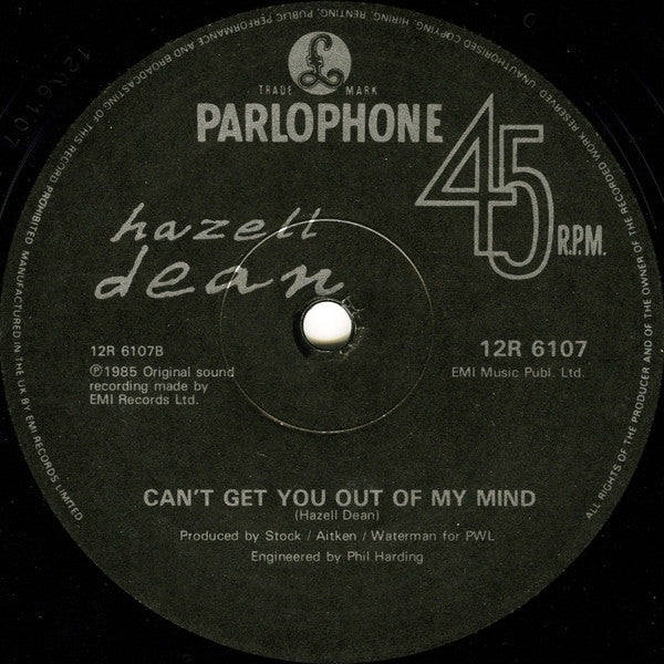 Hazell Dean : They Say It's Gonna Rain (Indian Summer Mix) (12", Single, Pos)