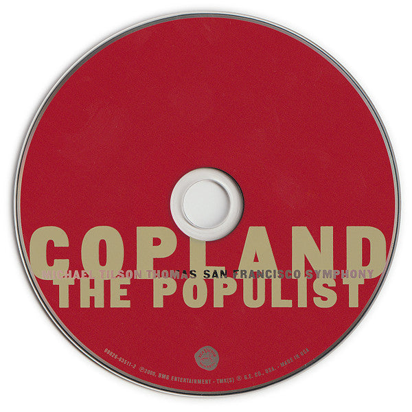 Aaron Copland, Michael Tilson Thomas, San Francisco Symphony : Aaron Copland - The Populist (CD, Album, Sli)