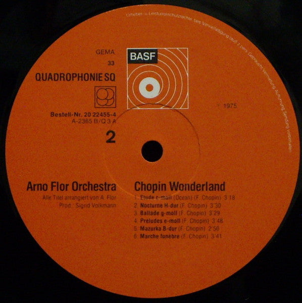 Arno Flor Orchestra* : Chopin Wonderland (LP, Quad)