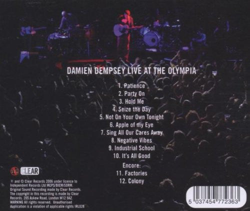 Damien Dempsey : Live At The Olympia (CD, Album)
