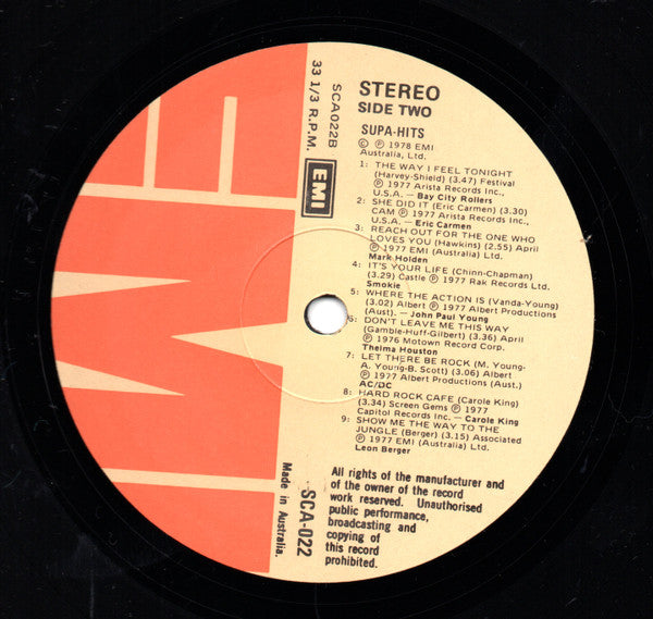 Various : Supa Hits (LP, Comp)