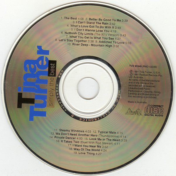 Tina Turner : Simply The Best (The Ultimate Collection) (2xCD, Comp, RE, S/Edition, Sli)
