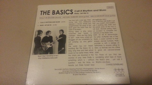 The Basics : Call It Rhythm And Blues (CD, Single)