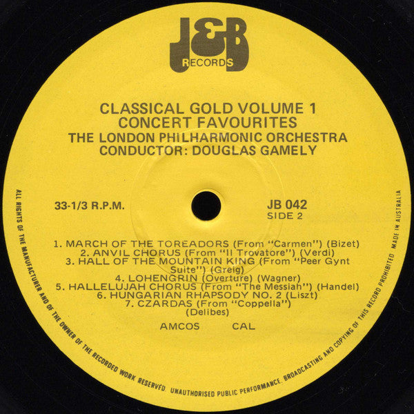 The London Philharmonic Orchestra* : Classical Gold (4xLP, Comp, Ltd + Box)